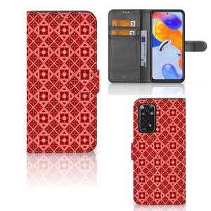 Xiaomi Redmi Note 11 Pro 5G/4G Telefoon Hoesje Batik Rood