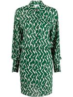 Patrizia Pepe robe-chemise à imprimé graphique - Vert