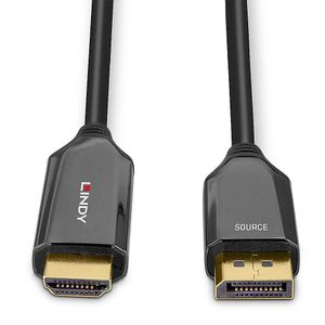 LINDY 40931 DisplayPort-kabel DisplayPort / HDMI Adapterkabel DisplayPort-stekker, HDMI-A-stekker 2.00 m Zwart