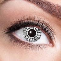 contactlenzen Spider siliconen zwart/wit 2 stuks