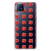 OPPO A53 5G | OPPO A73 5G Siliconen Case Paprika Red