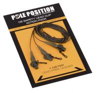 PolePosition Leadclip Set + Leader 3St. 45Lb Silt