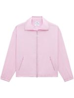 Courrèges veste légère zippée à logo imprimé - Rose