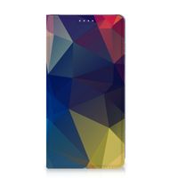 Samsung Galaxy S23 Plus Stand Case Polygon Dark - thumbnail