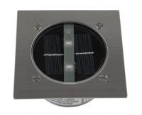 grondspot Carlo solar led 10,5 x 5 cm RVS zilver