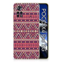 Xiaomi Poco X4 Pro 5G TPU bumper Aztec Paars - thumbnail