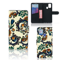 Wallet Case Samsung Galaxy M31 Barok Flower - thumbnail