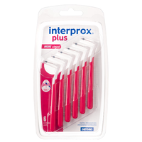 Interprox Plus Mini Conical 2-4mm rood - 6 stuks - thumbnail