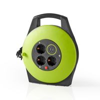 Nedis Randaarde stekker, 10 m, 3000 W, 16 A, Soort aarding: Zijcontacten, 230 V AC 50/60 Hz, Hoek van stopcontact: 90, H05VV-F 3G 1,5 mm2, Zekering: Ja, Groen / Zwart - thumbnail