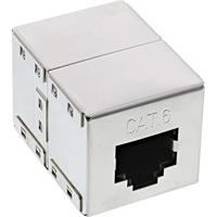 InLine 69990B RJ-45 RJ-45 Grijs kabeladapter/verloopstukje