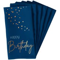 Happy Birthday Servetten Elegant True Blue (10st) - thumbnail