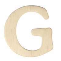 Houten namen letter G 4 cm