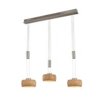 Fischer & Honsel 3-lichts hanglamp Shine-Wood led 61073 - thumbnail