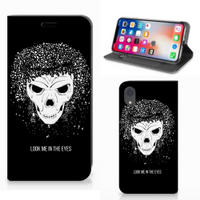 Mobiel BookCase Apple iPhone Xr Skull Hair