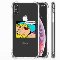 Apple iPhone Xs Max Anti Shock Bumper Case Popart Oh Yes - thumbnail