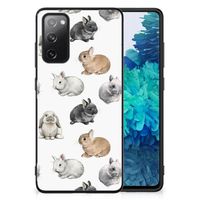 Dierenprint Telefoonhoesje voor Samsung Galaxy S20 FE Konijntjes - thumbnail