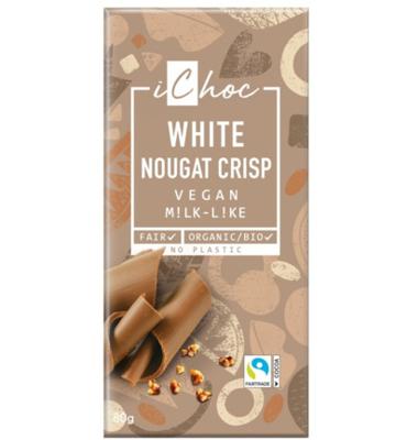 Ichoc Ichoc White Nougat Crisp Vegan (80g) Ichoc Ichoc White Nougat Crisp Vegan (80g)