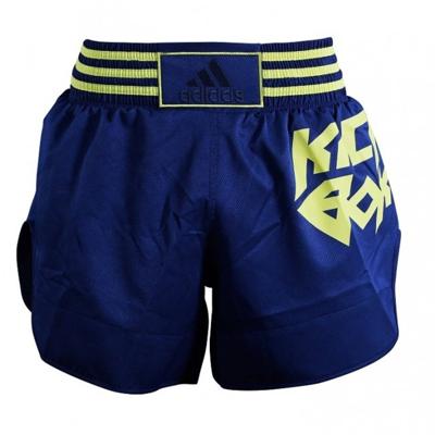 Adidas Kickboksbroek Micro Diamond Geel/ Blauw Maat Xl