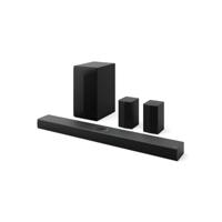 LG S70TR Soundbar TV 500 W op 5.1.1 kanalen met draadloze subwoofer, achterste luidsprekers inbegrepen, Dolby Atmos, DTS:X, centrale luidspreker up-firing, HDMI Passthrough 4K 120Hz, AI Sound Pro