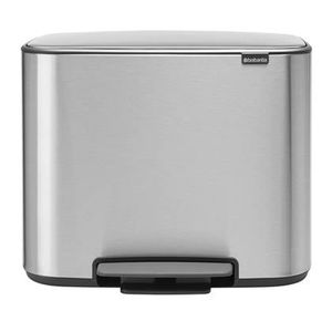 Brabantia Bo Pedaalemmer 11 + 23 L - Zilver