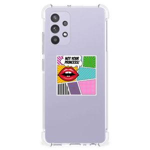 Samsung Galaxy A32 4G | A32 5G Enterprise Editie Anti Shock Bumper Case Popart Princess