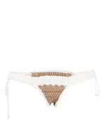 The Mannei bas de bikini en crochet - Blanc - thumbnail