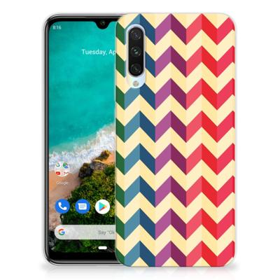 Xiaomi Mi A3 TPU bumper Zigzag Multi Color