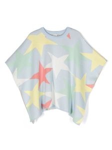 Stella McCartney Kids cape à imprimé toiles - Bleu