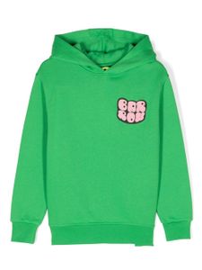 Barrow kids logo-print cotton hoodie - Vert