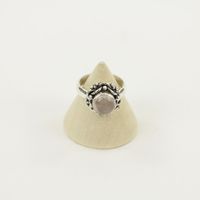 Zilveren Ring met Rozenkwarts Maat 16,5 - Model 2 (Sterling Zilver 925) - thumbnail