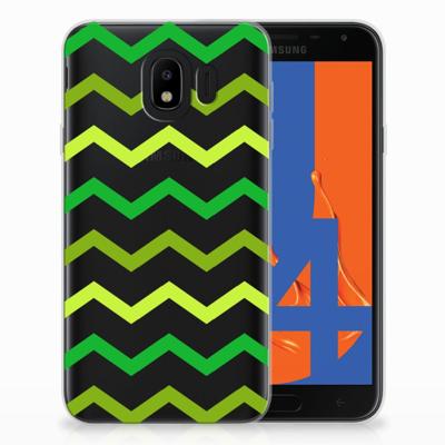 Samsung Galaxy J4 2018 TPU bumper Zigzag Groen Samsung Galaxy J4 2018 TPU bumper Zigzag Groen