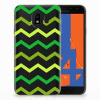 Samsung Galaxy J4 2018 TPU bumper Zigzag Groen