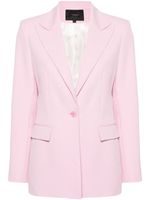 Maje blazer boutonné à revers pointus - Rose