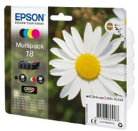 Epson Inktcartridge T1806, 18 Origineel Combipack Zwart, Cyaan, Magenta, Geel C13T18064012 - thumbnail