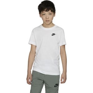 Nike Sportswear Tee Kids - Handbalkleding - Handbalshirts - White - maat 122-128