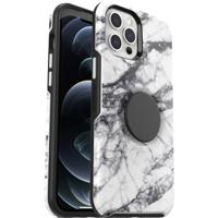 Otterbox Pop Symmetry Backcover Apple iPhone 12 Pro Max Wit-zwart Inductieve lading, Stofdicht, Stootbestendig