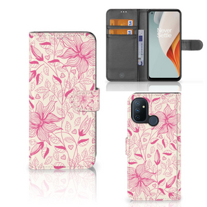 OnePlus Nord N100 Hoesje Pink Flowers