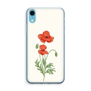 Red poppy: iPhone XR Transparant Hoesje