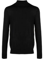 Hackett roll-neck wool-blend jumper - Noir