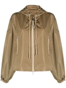 Moncler veste Vernois à capuche - Marron