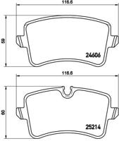 Remmenset, remschijf BREMBO, Remschijftype: Massief, Inbouwplaats: Achteras: , u.a. für Audi - thumbnail