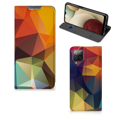 Samsung Galaxy A12 Stand Case Polygon Color