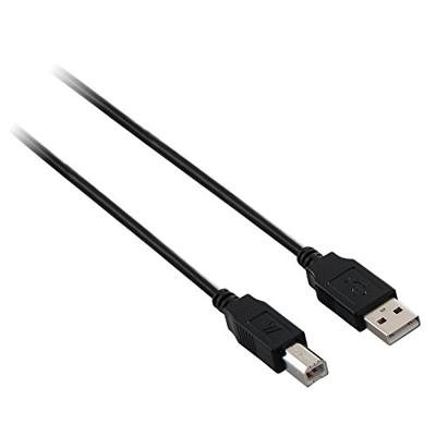 V7 V7E2USB2AB-1.8M USB-kabel (stekker-A naar stekker-B, 1,8 m) zwart