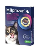 Krka Milprazon kauwtabletten ontwormingstabletten kat - thumbnail