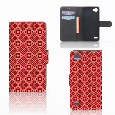 LG Q6 | LG Q6 Plus Telefoon Hoesje Batik Rood