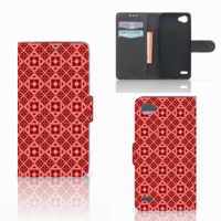LG Q6 | LG Q6 Plus Telefoon Hoesje Batik Rood