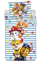 Paw Patrol peuterdekbedovertrek stripes 100 x 135 cm Katoen - thumbnail