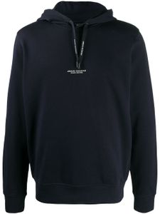 Armani Exchange hoodie à logo imprimé - Bleu