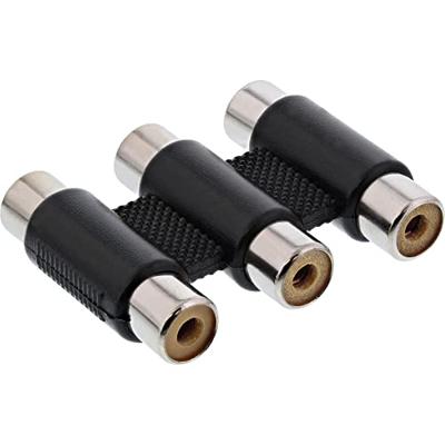 InLine audio/videoadapter, 3x cinch-bus naar 3x cinch-bus