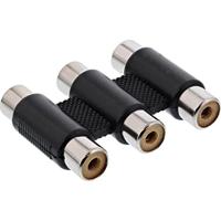 InLine audio/videoadapter, 3x cinch-bus naar 3x cinch-bus
